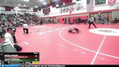 78 lbs Round 1 - Wade Ahrend, Cle Elum Mat Miners Wrestling Club vs Naomi Pedraza, SelahFlo Vikings Wrestling