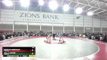 140 lbs Champ. Round 2 - Kaitlyn Worthley, Fremont vs Bella Haynie, Wasatch