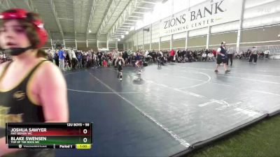 58 lbs Champ. Round 1 - Joshua Sawyer, Mat Demon WC vs Blake Swensen, Top Of The Rock WC