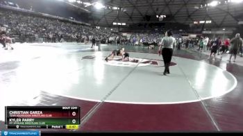 74 lbs Cons. Round 7 - Christian Garza, Team Aggression Wrestling Club vs Kyler Parry, Mt Spokane Wrestling Club