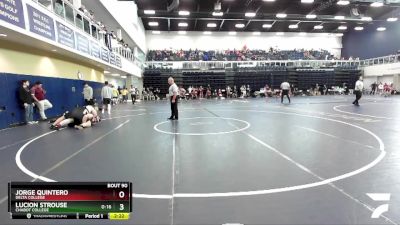 285 lbs Cons. Round 2 - Jorge Quintero, Delta College vs Lucion Strouse, Chabot College