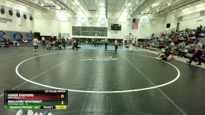 126 lbs Placement (4 Team) - Benjamin Whitright, Cheyenne East vs Asher Diamond, Broomfield