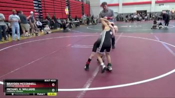 45 lbs Cons. Round 3 - Brayden McConnell, Panther Wrestling Club vs Michael A. Williams, I`MMORTAL KOMBAT