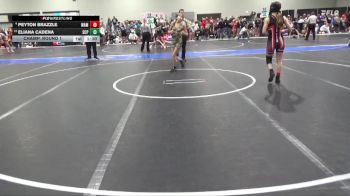 100 lbs Champ. Round 1 - Eliana Cadena, South Central Punisher vs Peyton Brazzle, Wamego