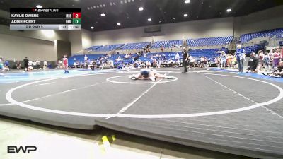 155-166 lbs Rr Rnd 2 - Kaylie Owens, Mighty Bluebirds vs Addie Forst, Paris Wrestling Club