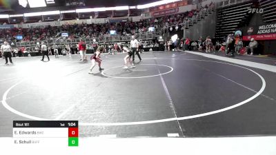 79.6-87.4 lbs Quarterfinal - Emery Edwards, Bobcat Wrestling Club vs Elizabeth Schull, Buffalo Youth Wrestling