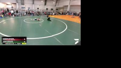 65 lbs Quarterfinal - Sharon Dickson, Brazoria County Wrestling vs Addie Knadler, NB Elite Wrestling Club