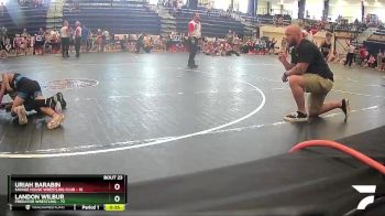 70 lbs Round 2 - Landon Wilbur, Predator Wrestling vs Uriah Barabin, Savage House Wrestling Club