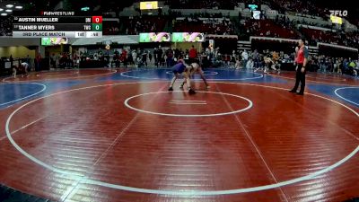 98 lbs 3rd Place Match - Austin Mueller, Dean Morgan vs Tanner Myers, Thermopolis Wrestling Club