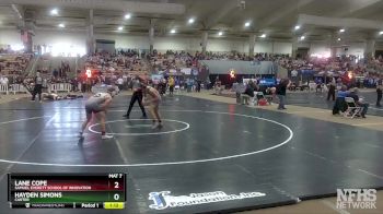 A 157 lbs Champ. Round 1 - Lane Cope, Samuel Everett School Of Innovation vs Hayden Simons, Carter