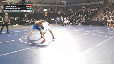 120 lbs 5th Place - Aiden Garcia, Palma (CC) vs Zachary Samano, Chino (SS)