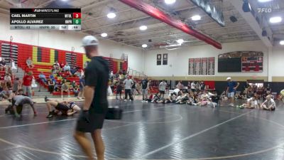 High School - 124 lbs Semifinals (8 Team) - Cael Martin, Mt. Olive vs Apollo Alvarez, Hanover Park
