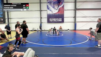 90 lbs Rr Rnd 3 - Gennaro Calvani, Mat Warriors PWC MS vs Porter Kerr, Dueling Bandits