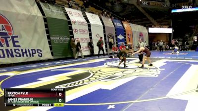 165 Class 1 lbs Cons. Round 1 - Paxton Pyle, Tipton vs James Franklin, St. Mary`s South Side Catholic