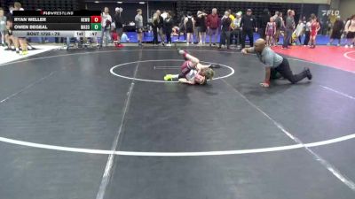 70 lbs 3rd Place - Ryan Weller, Newburg vs Owen Begeal, Masonville