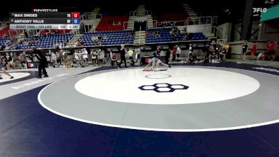 120 lbs Cons. Rd Of 32 - Max Dinges, PA vs Anthony Valls, NY