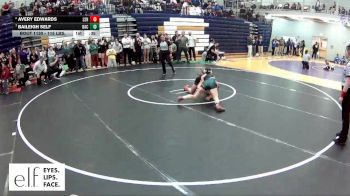 115 lbs. Cons. Round 7 - Baileigh Self, Althoff Catholic vs Avery Edwards, Lee`s Summit North
