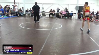 106 lbs Placement Matches (8 Team) - Kash Long, Colorado Red vs Steele Woodward, Utah