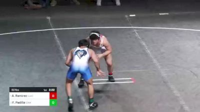 157 lbs Final - Alex Ramirez, Clackamas vs Fabian Padilla, Iowa Western