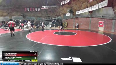 125 lbs 7th Place Match - Logan Rubio, Santa Ana College vs Andres Cervantes, Cuesta College