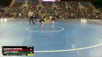 105 lbs Quarterfinal - Avarie Jacobson, Rugby vs Elizabeth Mortensen, Minot