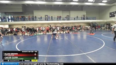 138 lbs Cons. Round 2 - Carter Olson, Sanderson Wrestling Academy vs Alijah Brown, Elite Wrestling