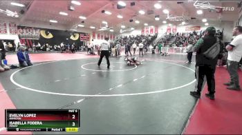 110 lbs Cons. Round 7 - Evelyn Lopez, Hamilton vs Isabella Fodera, Poway