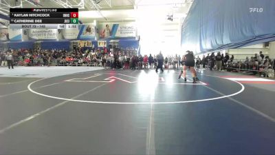 145 lbs Champ. Round 1 - Kaylan Hitchcock, Olathe North vs Catherine Dee, Junction City