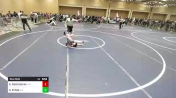 85 lbs Consi Of 8 #2 - Adrian Santistevan, Titan Mercury WC vs Addyxus Echak, Mid Valley Wolves