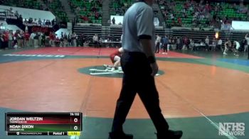 7A 132 lbs Quarterfinal - Noah Dixon, Grissom Hs vs Jordan Weltzin, Thompson HS