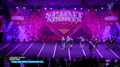 Cheer Infinity Allstars - Sabotage [2025 L1 Mini - Novice - Restrictions - D2 Day 1] 2025 Spirit Sports Myrtle Beach Nationals