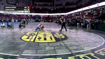 106 lbs Quarterfinal - Jordan Dodge, Nampa vs Titan Myers, Columbia