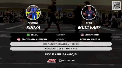 Deyvson Souza vs Sean McCleary 2023 ADCC Florida Open