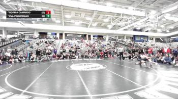 110 lbs 1st Place Match - Eva Zimmerman, Hillcrest vs Sophia Camargo, Grantsville