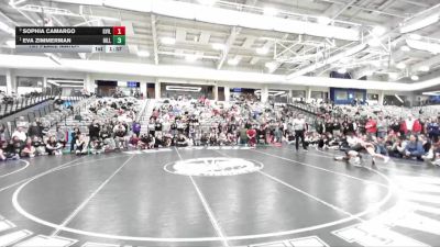 110 lbs 1st Place Match - Eva Zimmerman, Hillcrest vs Sophia Camargo, Grantsville