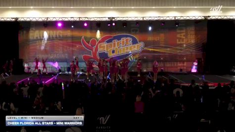 Cheer Florida All Stars - Mini Warriors [2025 L1 Mini - Medium Day 1] 2025 Spirit Cheer Dance Grand Nationals & Cheer Nationals