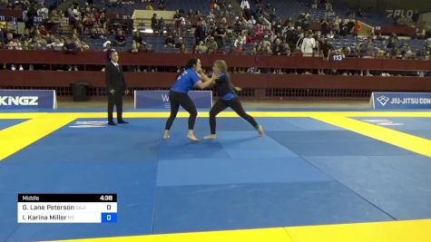 Genevieve Lane Peterson vs Isabella Karina Miller 2024 Pan IBJJF Jiu-Jitsu No-Gi Championship