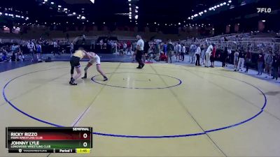 108 lbs Semifinal - Ricky Rizzo, MIAMI WRESTLING CLUB vs Johnny Lyle, Longwood Wrestling Club