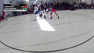 110 lbs Cons. Round 3 - Karen Cortez, Lincoln High Girls vs Alicia Marfileno, Kearney Girls