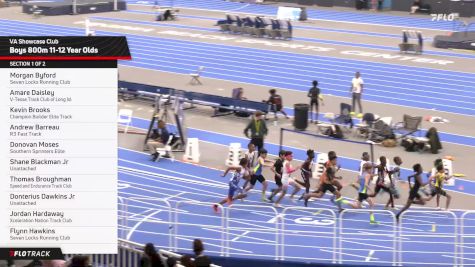 Youth Boys' 800m 11-12 Year Olds, Finals 1