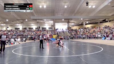 A 175 lbs Quarterfinal - Joshua Hodges, Montgomery Central High School vs Skyler Campbell, Seymour High School