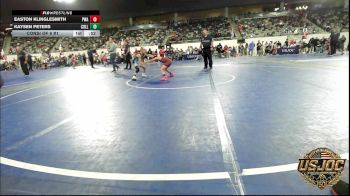 61 lbs Consi Of 8 #1 - Easton Klinglesmith, Perry Wrestling Academy vs Kaysen Peters, Collinsville Cardinal Youth Wrestling