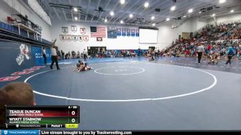 90 lbs Quarterfinal - Wyatt Stabnow, Alliance Middle School vs Teague Duncan, Clear Creek Middle School