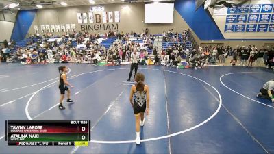 72 lbs Cons. Round 3 - Atalina Naki, Westlake vs Tawny LaRose, Cougars Wrestling Club