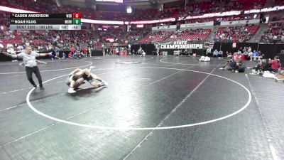 190 lbs 5th Place Match - Noah Klug, Merrill vs Caden Anderson, West Salem/Bangor