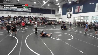 105 lbs Semifinal - Athena Munoz, Chaparral High School Wrestlin vs Valeria Rodriguez, Santiago