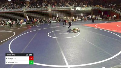 58 lbs Round Of 16 - Harvin Unger, S.o.t. vs Drew Rhoten, Rustler WC