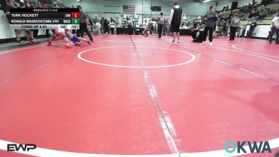 73 lbs Consi Of 8 #2 - Turk Hockett, Caney Valley Wrestling vs Ronald Branchcomb 4th, Wagoner Takedown Club