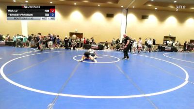 113 lbs Champ. Round 2 - Max Lu, Pennsylvania vs Ernest Franklin, Texas