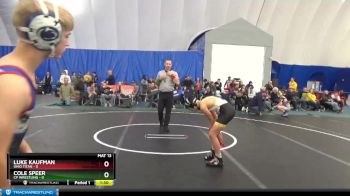 98 lbs Round 7 (8 Team) - Luke Kaufman, Ohio Titan vs Cole Speer, CP Wrestling